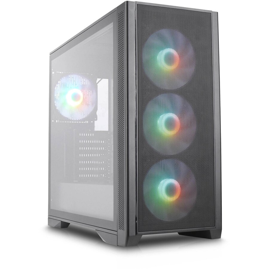 Air 1000, tower case black, tempered glass