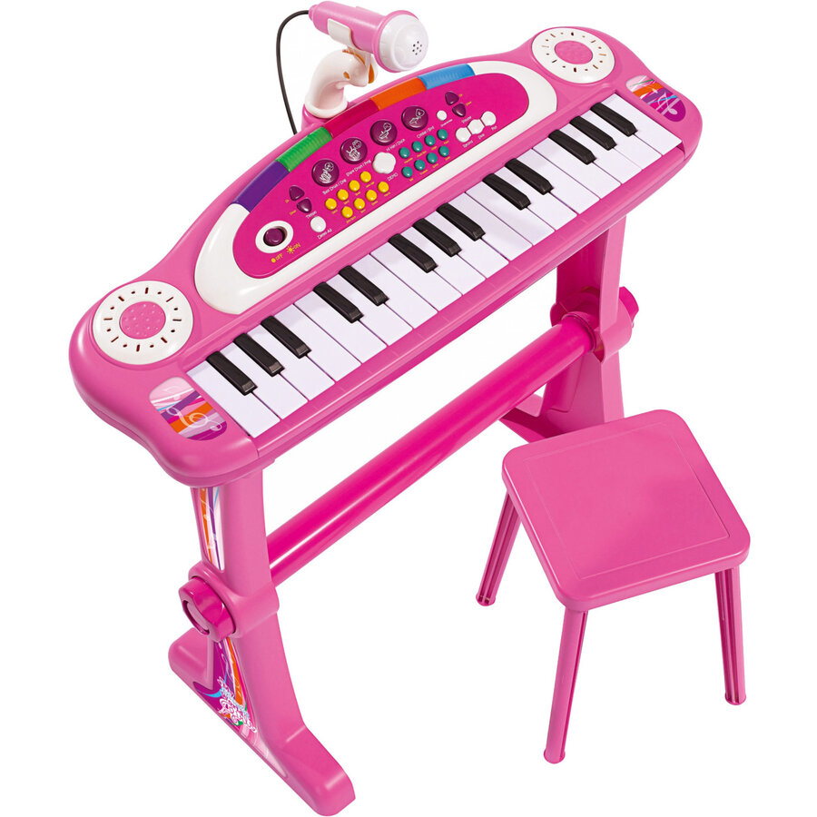Simba My Music World Girls stand keyboard pink