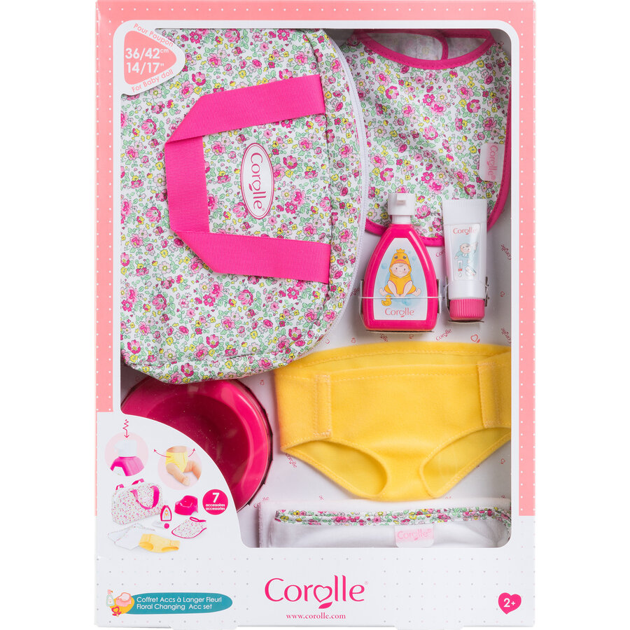Corolle Mon Grand Poupon 36 cm Changing Bag + Accessories, Doll Accessories