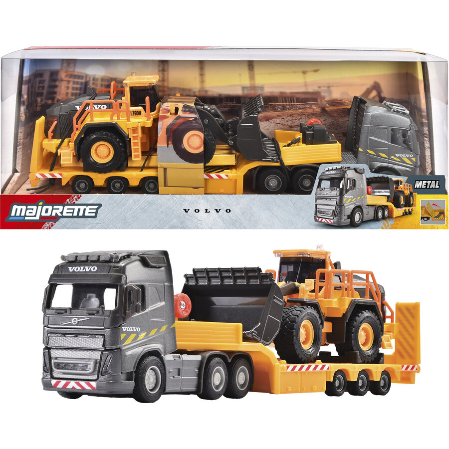 Majorette Volvo FH16 Truck + Wheel Loader, toy vehicle