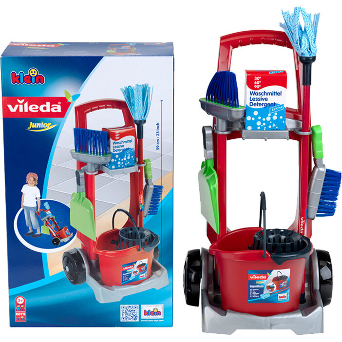 Theo Klein Vileda - Cleaning Cart, Children's Household Appliance