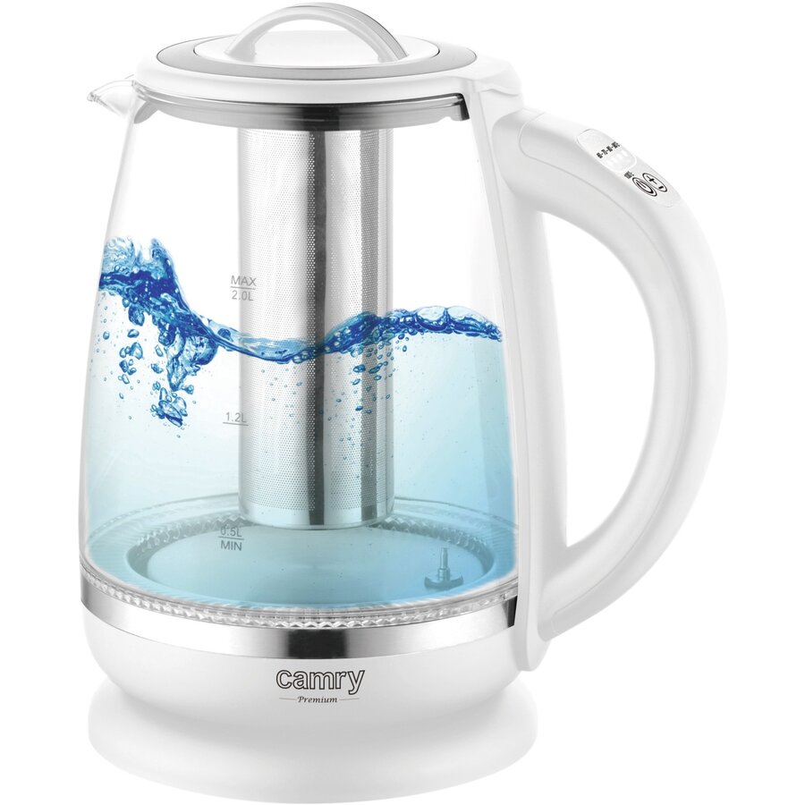 Fierbator 2.0L Sticla Control Temperatura Alb