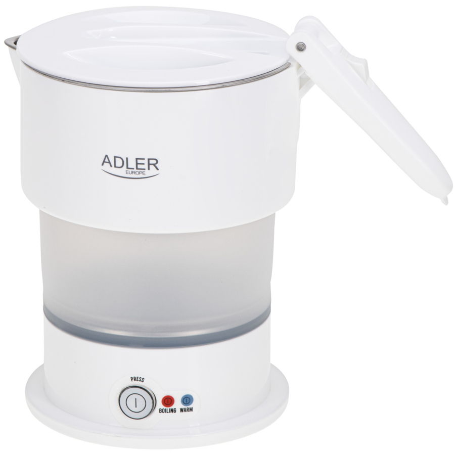 Fierbator Silicon 0.6L   Travel Alb