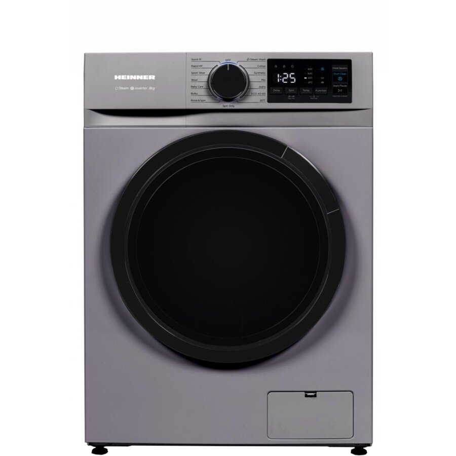 Masina de Spalat Rufe HWM-M814IVNSA++ Slim Capacitate 8Kg 1400Rpm Clasa A 15 Programe Argintiu