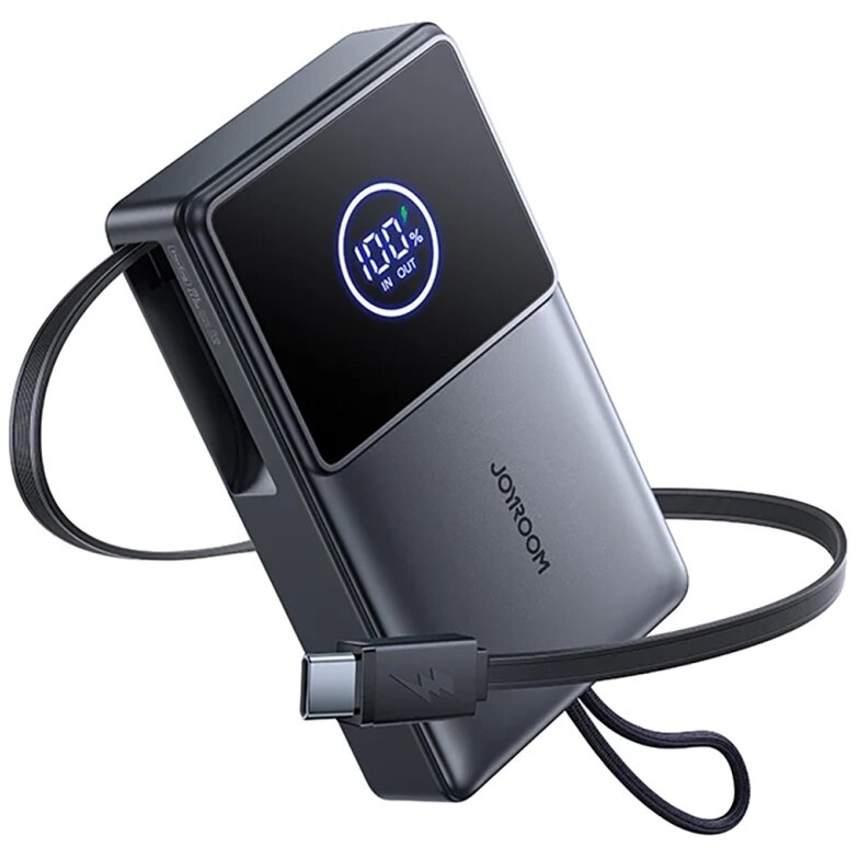 Baterie externa 10000 mAh Joyroom JR-PR1, 22.5W, 1 x Cablu USB-C, 1x Port USB-C, Negru - imagine 3