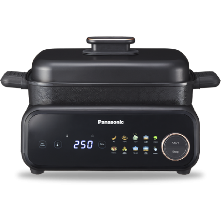 Multicooker All in One Premium 9 Programe Automate cu Extractor de Fum Negru