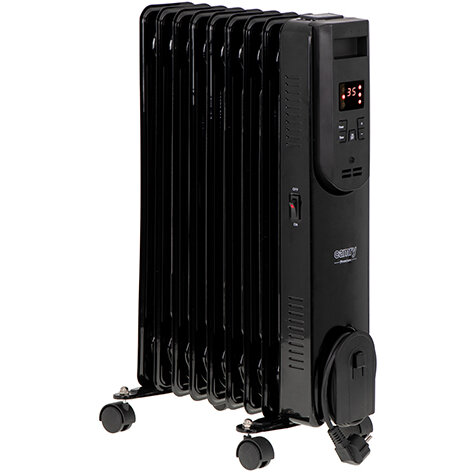 Radiator CR 7810 LED cu Ulei 9 Nervuri Telecomanda Negru