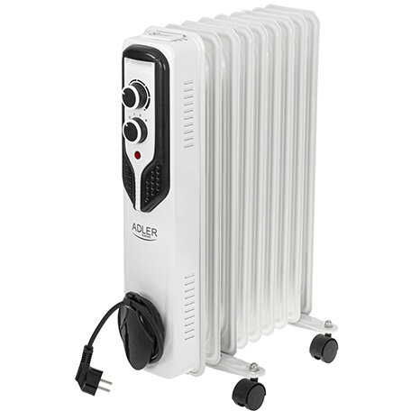 Radiator AD 7816 cu Ulei 9 Nervuri Alb