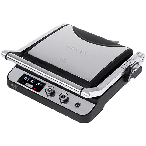 Gratar Electric Grill LED 2in1 3000W Argintiu