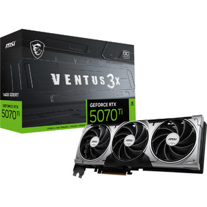 Placa Video GeForce RTX 5070 TI 16G VENTUS 3X OC 256-bit  GDDR7  Negru