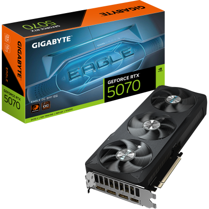 Placa Video GeForce RTX 5070 EAGLE OC SFF 12GB  192-bit  GDDR7  Negru