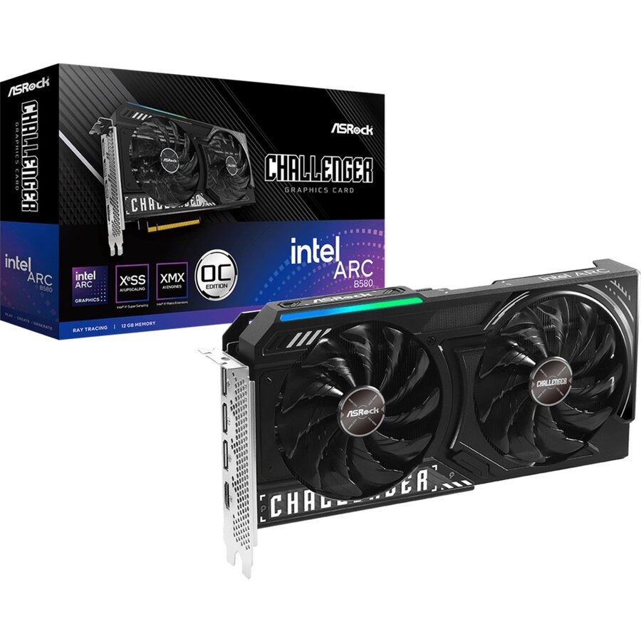Placa video Intel Arc B580 Challenger 12GB OC , graphics card