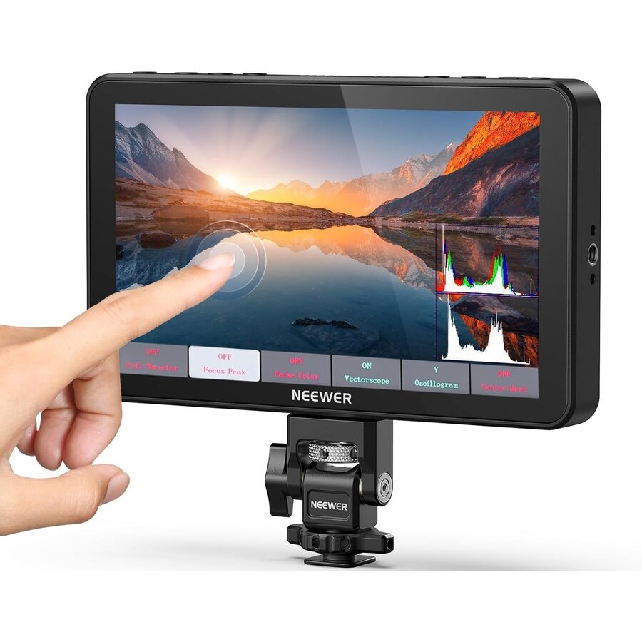 Monitor Profesional pentru Camera Foto/Video F700 Ecran IPS Touchscreen 7Inch Full HD Negru