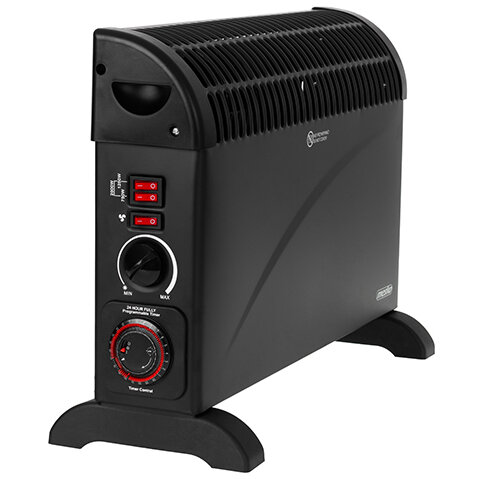 Convector MS 7741 Temporizator si Ventilator Turbo Negru