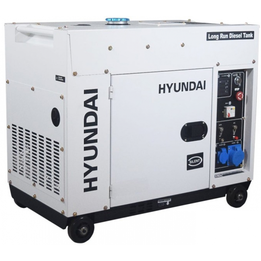 Generator de Curent Monofazat DHY-8600SE-LRS cu Motor Diesel 4 Timpi 12CP Putere 6.3kW