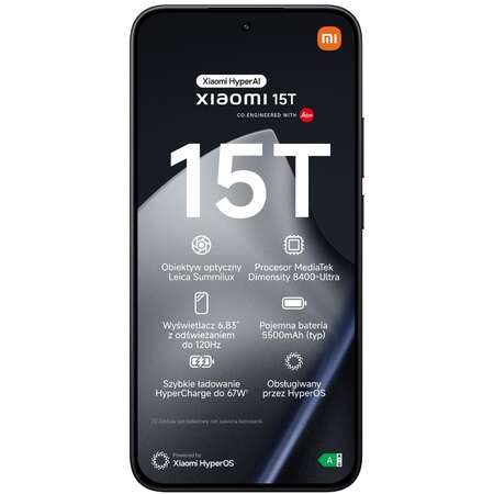 Telefon mobil Xiaomi 15T 512GB 12GB RAM Dual Sim 5G Black ITGalaxy.ro