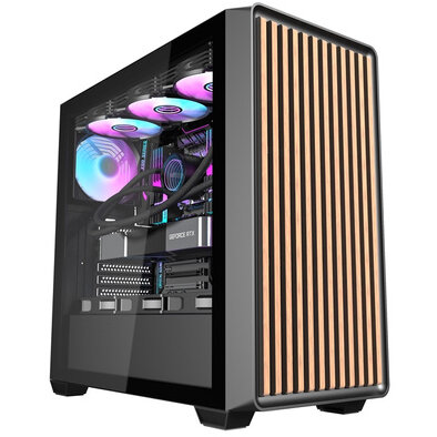 Carcasa pentru computer Darkflash DS900WD, Middle Tower, ATX, ITX, Micro ATX, 4 Ventilatoare incluse, Negru - imagine 2
