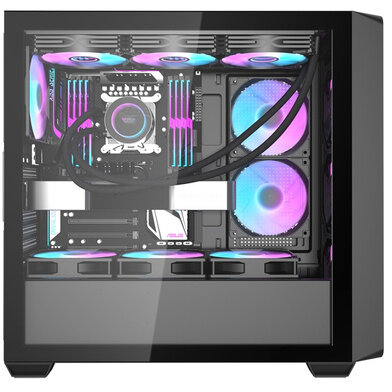 Carcasa darkFlash DS900WD + 4 ventilatoare — imaginea 6