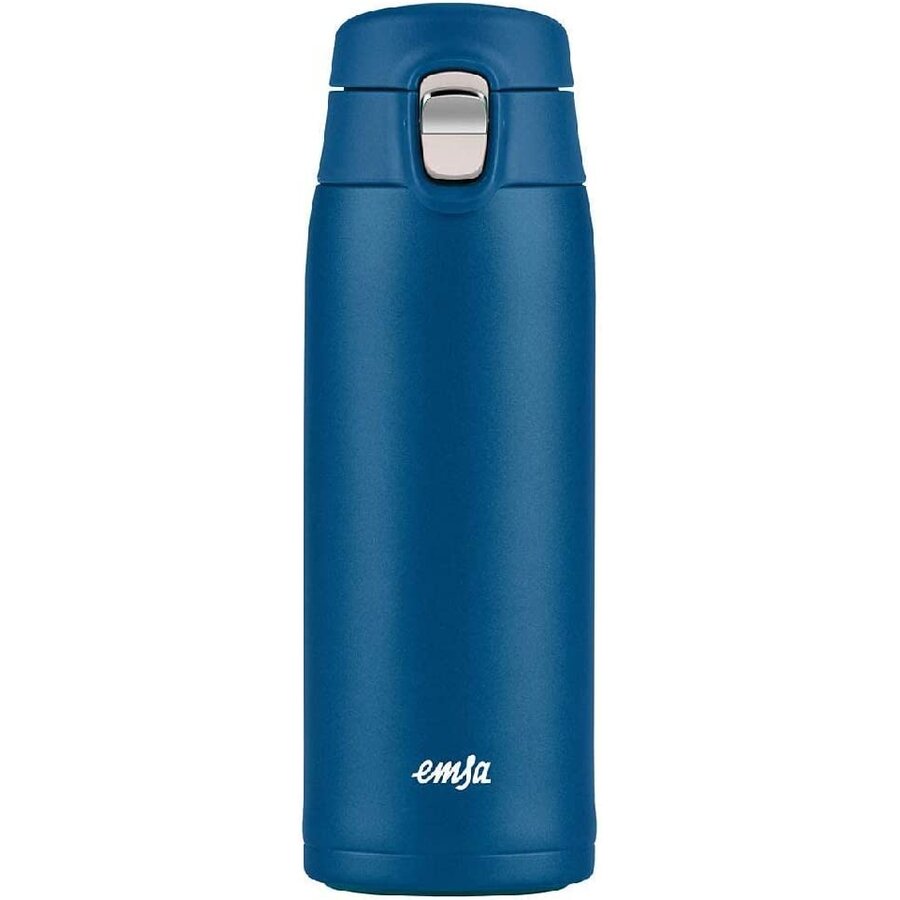 TRAVEL MUG light thermal mug 0.4 liters (dark blue, flip lid)