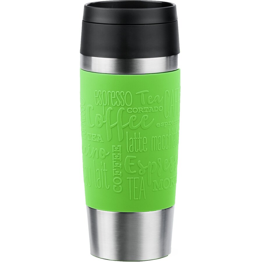 TRAVEL MUG Classic thermal mug (lime/stainless steel, 0.36 liters)
