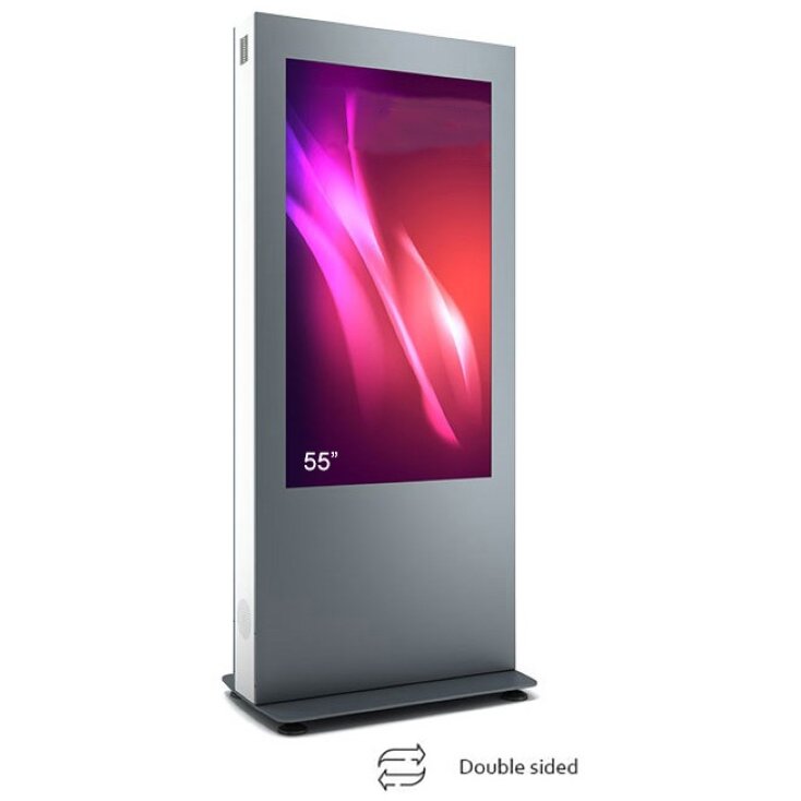 Totem de Interior cu Doua Fete B04 B04V55N-SAB pentru Display 55inch fara Sticla Frontala Securizata