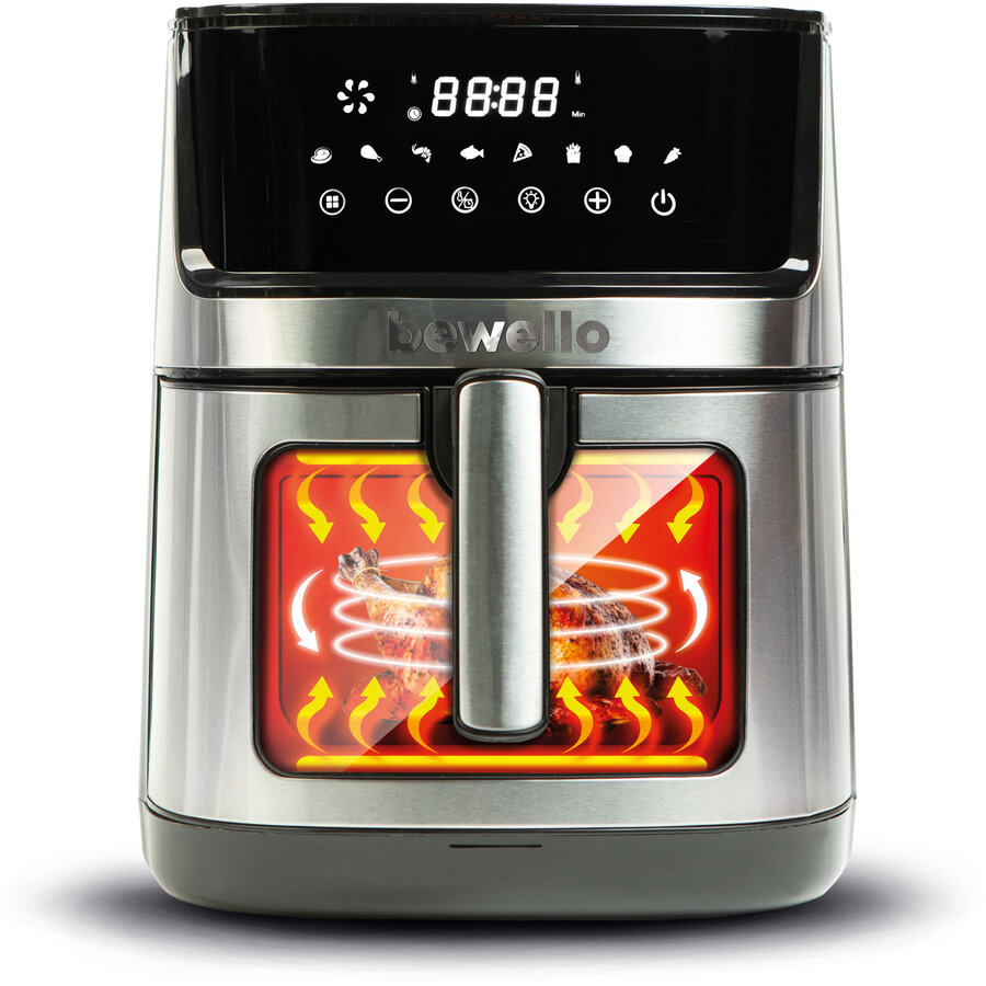 Friteuza cu Aer Cald XXL Fibra de Incalzire Jos-Sus 230V 7.5L