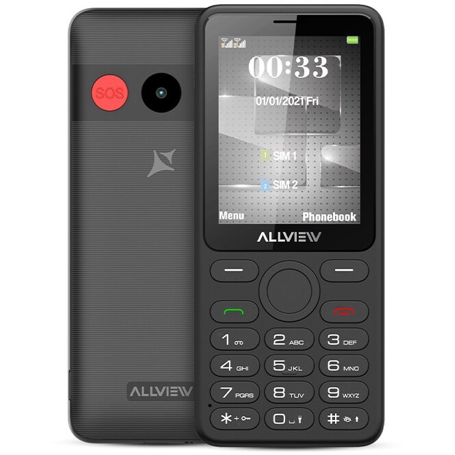 Telefon Mobil M30LUNA Dual SIM 2G Ecran TFT 2.8Inch Camera 1.3MP Dark Grey