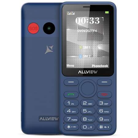 Telefon Mobil Allview M30LUNA Dual SIM 2G Ecran TFT 2.8Inch Camera 1.3MP Dark Blue