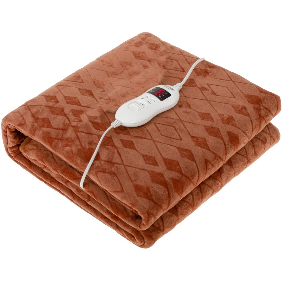 Patura Electrica CR 7435 Super Soft Fleece Timer 150x80CM 60W Maro