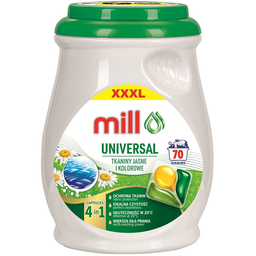 Detergent pentru Rufe MILL PROFESSIONAL Universal 70 Capsule