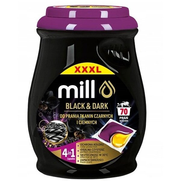 Detergent Rufe MILL PROFESSIONAL Black & Dark 70 Capsule