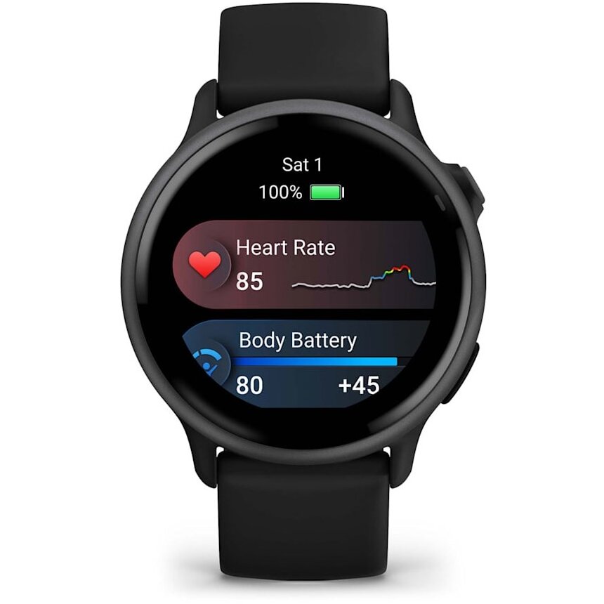Smartwatch Vivoactive 6 3.05Cm 1.2inch Amoled 42mm Digital 390 x 390 Pixeli Touchscreen Negru