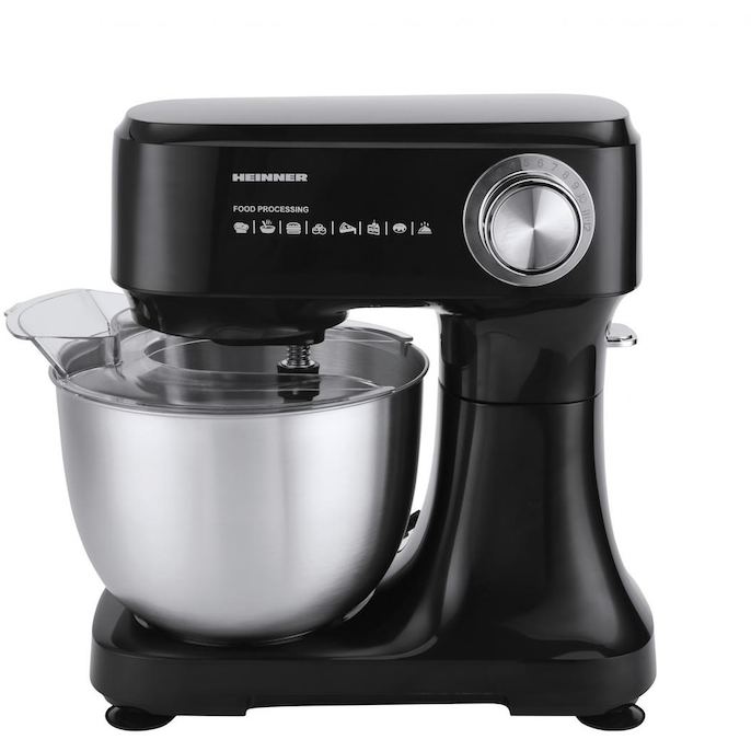 Mixer Planetar HPM-D750BK Putere 600W Bol Inox 3.5L 12 Viteze Negru