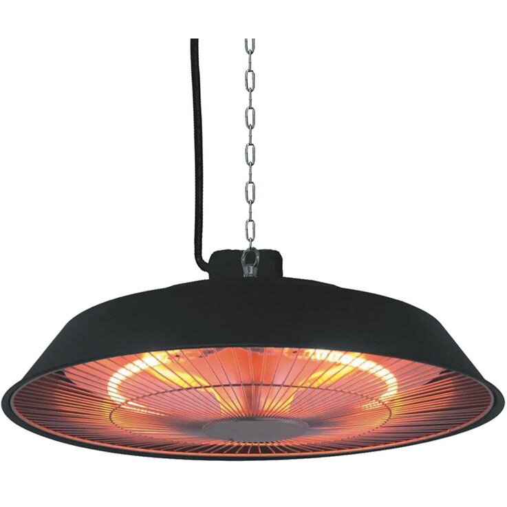 Incalzitor Electric pentru Exterior HR-SD011 Prindere in Tavan Putere 1500W Negru