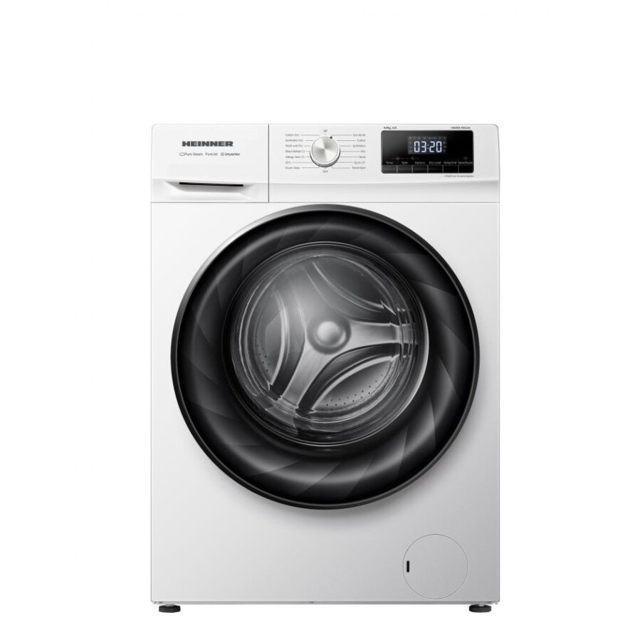 Masina de Spalat Rufe cu Uscator HWDM-H9614A Capacitate 9/6KG 1400RPM Motor Inverter Clasa A Alb