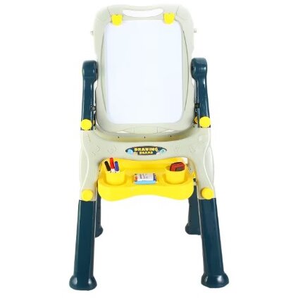 Tabla Magnetica de Scris cu 2 Fete 40 x 50cm Inaltime Reglabila 83-110cm 30 Accesorii Incluse 3 Ani+ Multicolor