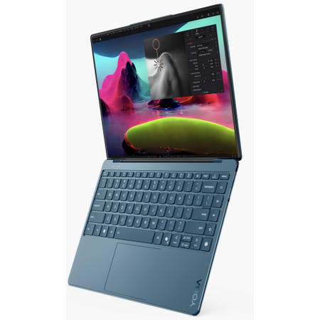Laptop Lenovo Yoga Slim 9 WQUXGA 14 inch Intel Core Ultra 7 258V 32GB 1TB SSD Windows 11 Home Tidal Teal