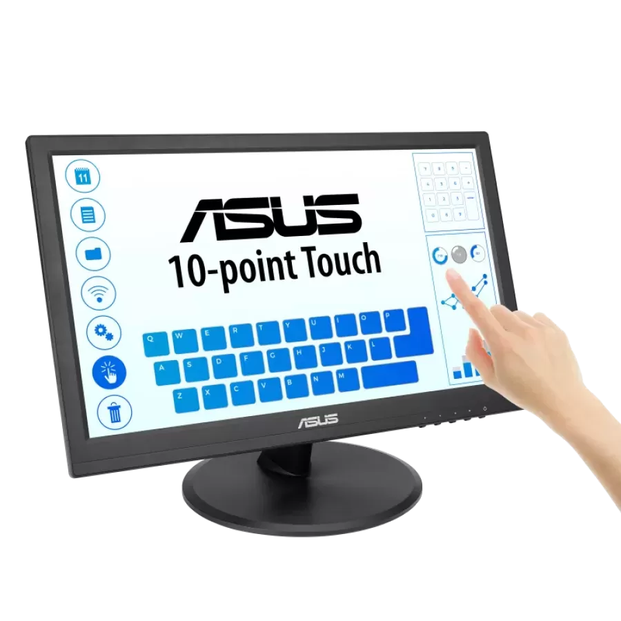 Monitor Touchscreen Asus VT169HE Display IPS 15.6Inch Full HD 60Hz Negru
