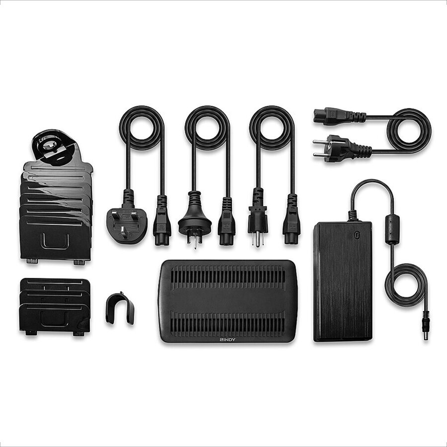 Statie Încărcare Lindy 160W 6-Port USB 3x USB-A + 3x USB-C Negru — imaginea 4