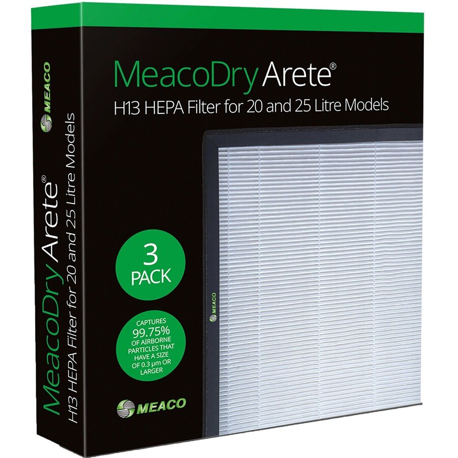 Dry Arete One H13 HEPA Filter 20L / 25L, 3 pieces for  Dry Arete One 20L and 25L dehumidifiers