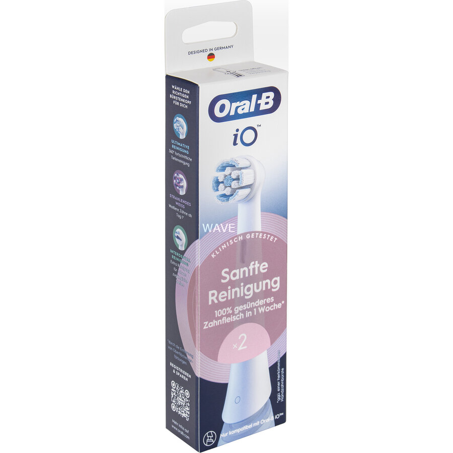 iO Gentle Cleaning 2-pack, white brush head