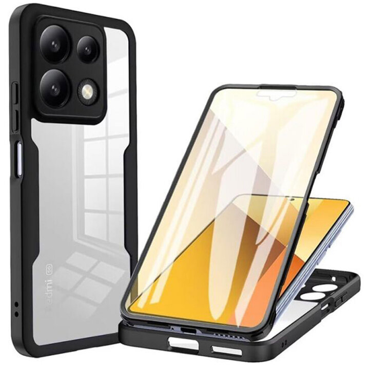 Husa Techsuit pentru Xiaomi Poco X6 Pro Neagră