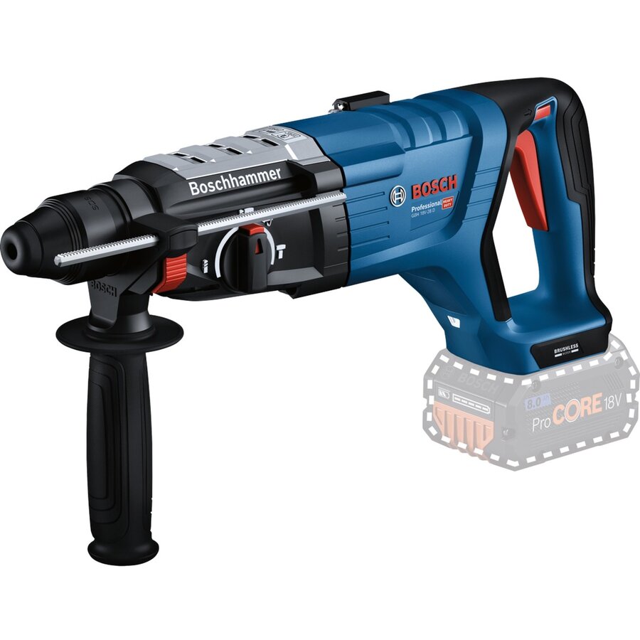 Bosch cordless rotary hammer GBH 18V-28 D Professional solo, 18Volt (blue/black, without battery and charger)