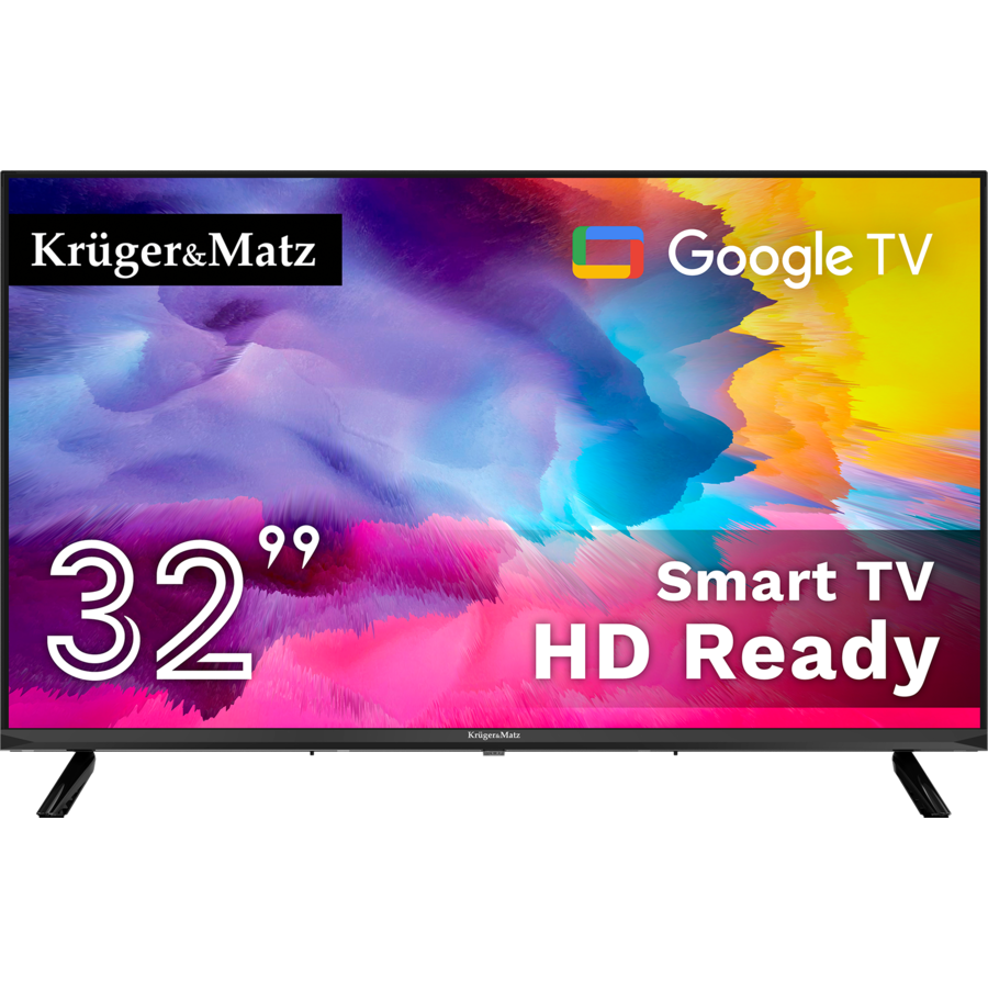 Televizor LED Smart KM0232HD-G 32Inch HD Ready Google TV Negru