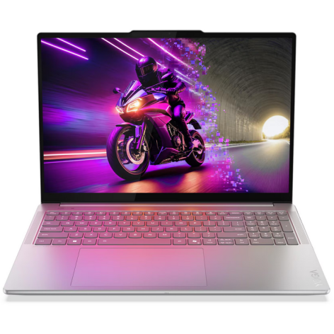 Laptop Yoga Pro 9 Aura Edition 2.8K 16 inch Intel Core Ultra 7 255H 32GB 1TB SSD RTX 5060 Windows 11 Pro Luna Grey