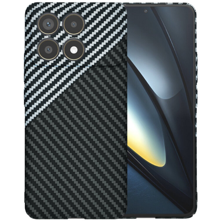 Husa Techsuit pentru Xiaomi Poco F6 Pro Neagră Gri