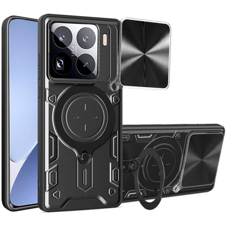 Husa Techsuit pentru Xiaomi 15 Pro Neagră