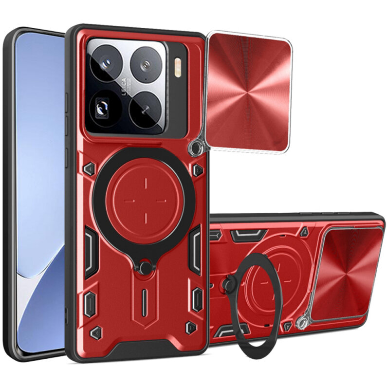Husa Techsuit pentru Xiaomi 15 Pro Roșie