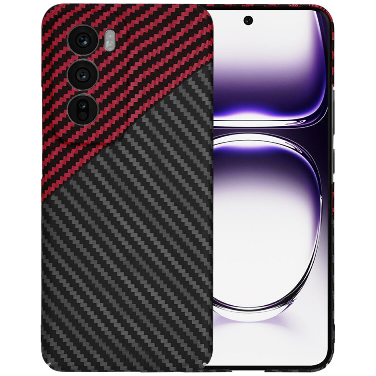 Husa Techsuit pentru Oppo Reno12 Neagră Roșie