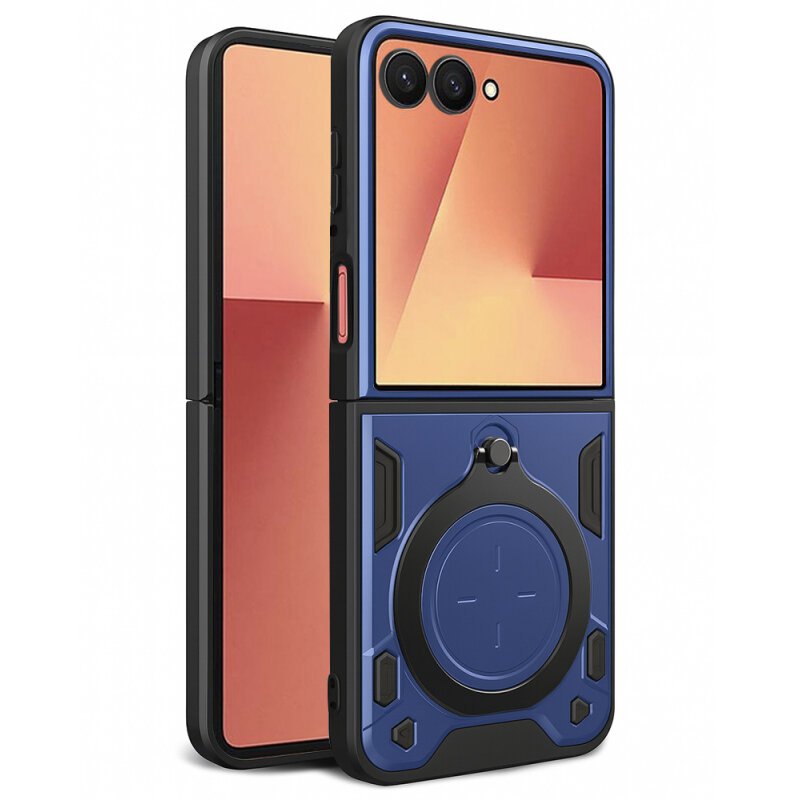 Husa Techsuit pentru Samsung Galaxy Z Flip7 F766 Albastră